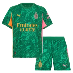 AC Milan Dětský Brankářské Dres 2025/26 Zelená