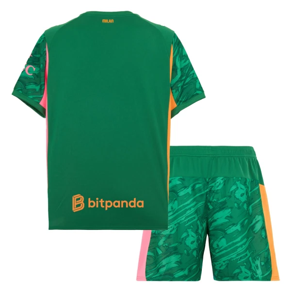 AC Milan Dětský Brankářské Dres 2025/26 Zelená