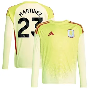 Aston Villa Emiliano Martínez 23 Brankářské Dres 2025/26 - Dlouhý Rukáv