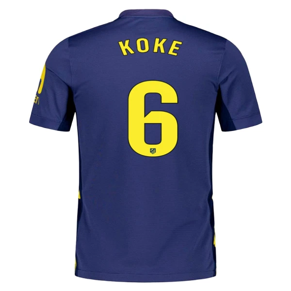 Atlético Madrid Koke 6 Venkovní Dres 2025/26 Atlético Madrid Koke 6 Venkovní Dres 2025/26
