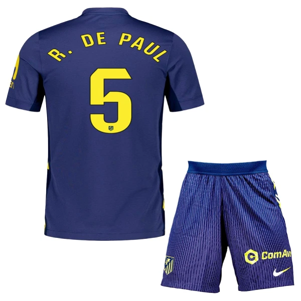 Atlético Madrid R. de Paul 5 Dětský Venkovní Dres 2025/26 Atlético Madrid R. de Paul 5 Dětský Venkovní Dres 2025/26