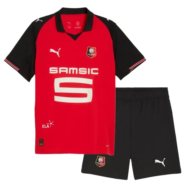Stade Rennais Dětský Domácí Dres 2025/26 Stade Rennais Dětský Domácí Dres 2025/26