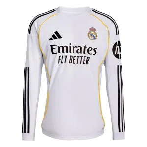 Real Madrid Domácí Dres 2025/26 - Dlouhý Rukáv
