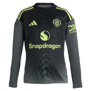 Manchester United Dětský Domácí Brankářské Dres 2025/26 - Dlouhý Rukáv