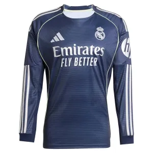 Real Madrid Venkovní Dres 2025/26 - Dlouhý Rukáv