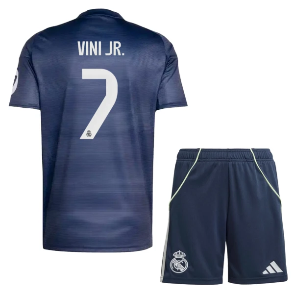 Real Madrid Vinicius Junior 7 Dětský Venkovní Dres 2025/26 Real Madrid Vinicius Junior 7 Dětský Venkovní Dres 2025/26
