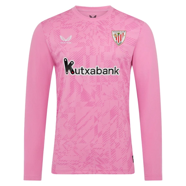Athletic Bilbao Brankářské Dres 2025/26 Růžová - Dlouhý Rukáv