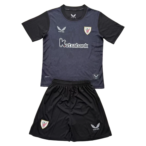 Athletic Bilbao Dětský Brankářské Dres 2025/26 Černá Athletic Bilbao Dětský Brankářské Dres 2025/26 Černá