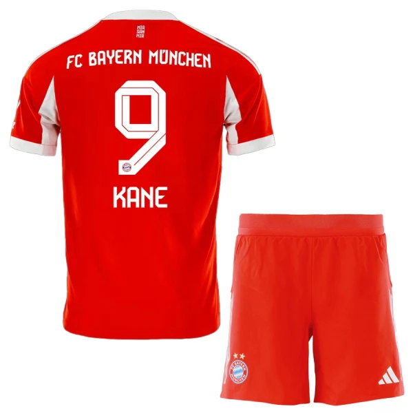 FC Bayern Mnichov Harry Kane 9 Dětský Domácí Dres 2025/26 FC Bayern Mnichov Harry Kane 9 Dětský Domácí Dres 2025/26
