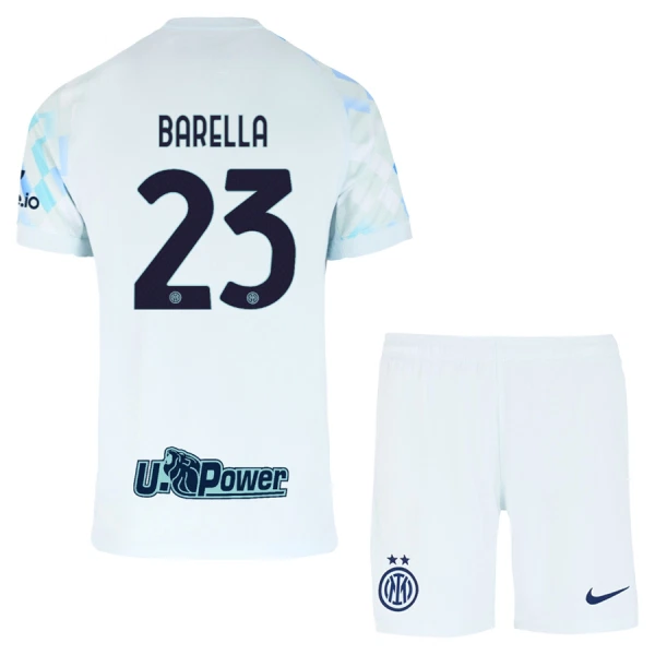 Inter Milán Nicolò Barella 23 Dětský Venkovní Dres 2025/26