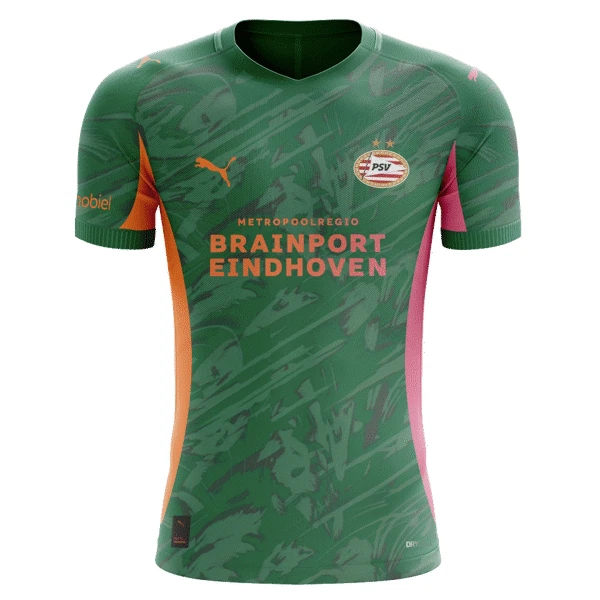 PSV Eindhoven Brankářské Dres 2025/26 Zelená PSV Eindhoven Brankářské Dres 2025/26 Zelená