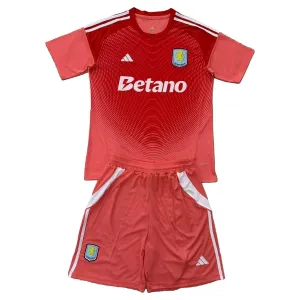 Aston Villa Dětský Brankářské Dres 2025/26 Červená