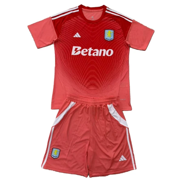 Aston Villa Dětský Brankářské Dres 2025/26 Červená