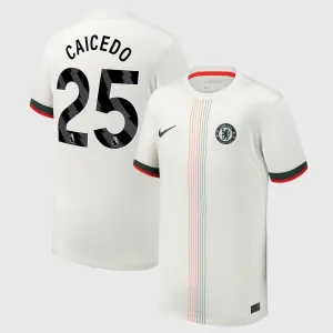Chelsea Moisés Caicedo 25 Venkovní Dres 2025/26
