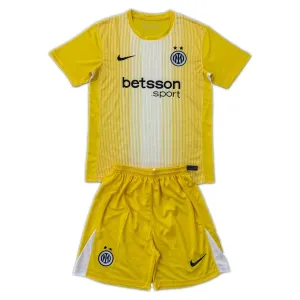 Inter Milán Dětský Brankářské Dres 2025/26 Žlutá