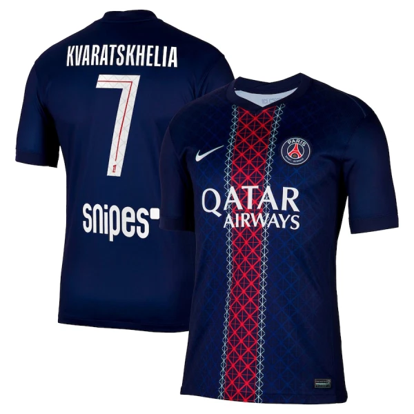 PSG Khvicha Kvaratskhelia 7 Domácí Dres 2025/26 PSG Khvicha Kvaratskhelia 7 Domácí Dres 2025/26