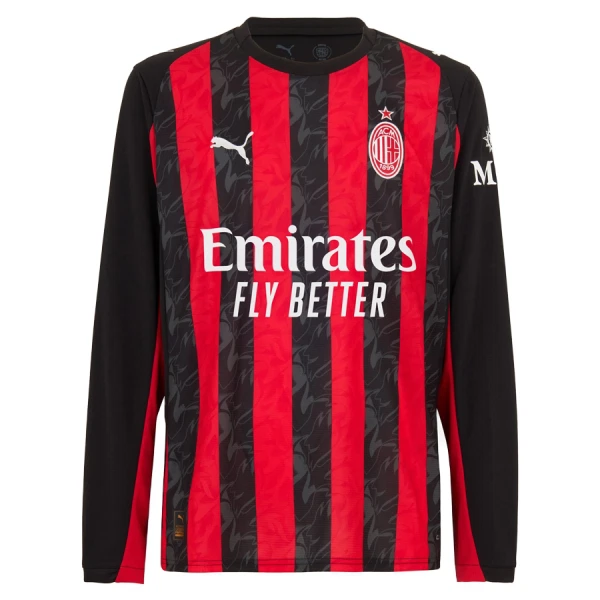 AC Milan Domácí Dres 2025/26 - Dlouhý Rukáv AC Milan Domácí Dres 2025/26 - Dlouhý Rukáv