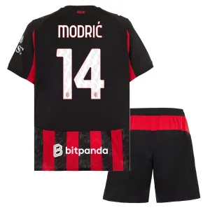 AC Milan Luka Modrić 14 Dětský Domácí Dres 2025/26