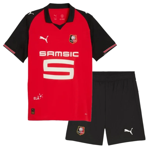 Stade Rennais Dětský Domácí Dres 2025/26 Stade Rennais Dětský Domácí Dres 2025/26