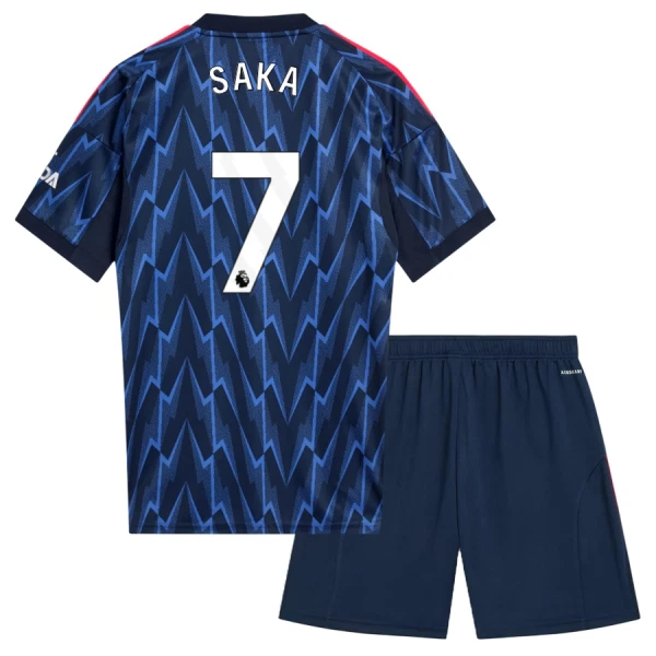 Arsenal Bukayo Saka 7 Dětský Venkovní Dres 2025/26 Arsenal Bukayo Saka 7 Dětský Venkovní Dres 2025/26