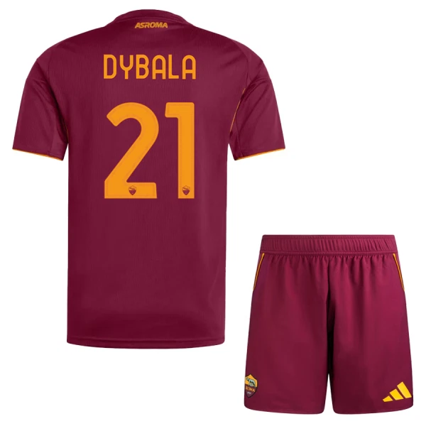 AS Roma Paulo Dybala 21 Dětský Domácí Dres 2025/26 AS Roma Paulo Dybala 21 Dětský Domácí Dres 2025/26