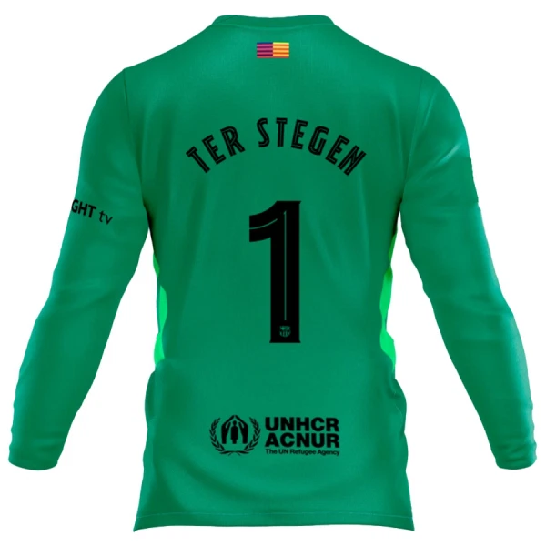 FC Barcelona Marc-André ter Stegen 1 Brankářské Dres 2025/26 - Dlouhý Rukáv FC Barcelona Marc-André ter Stegen 1 Brankářské Dres 2025/26 - Dlouhý Rukáv