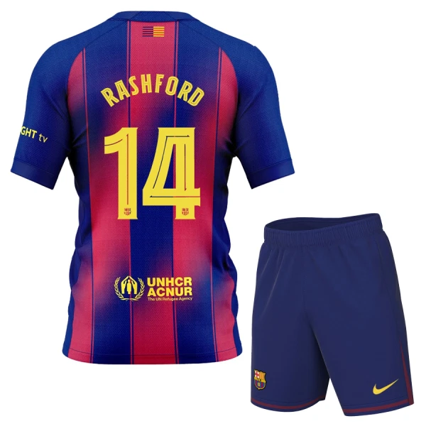 FC Barcelona Marcus Rashford 14 Dětský Třetí Dres 2025/26 FC Barcelona Marcus Rashford 14 Dětský Třetí Dres 2025/26