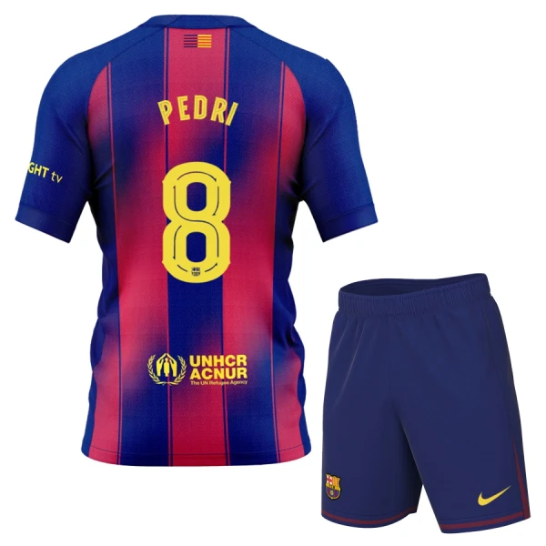 FC Barcelona Pedri 8 Dětský Domácí Dres 2025/26 FC Barcelona Pedri 8 Dětský Domácí Dres 2025/26