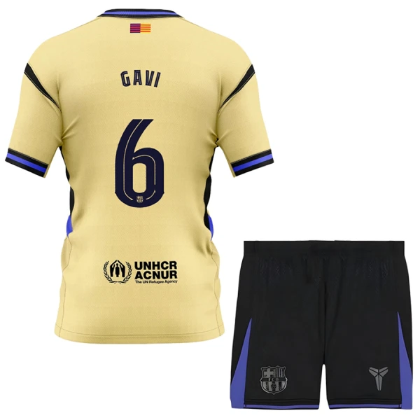 FC Barcelona x Kobe Bryant Gavi 6 Dětský Venkovní Dres 2025/26