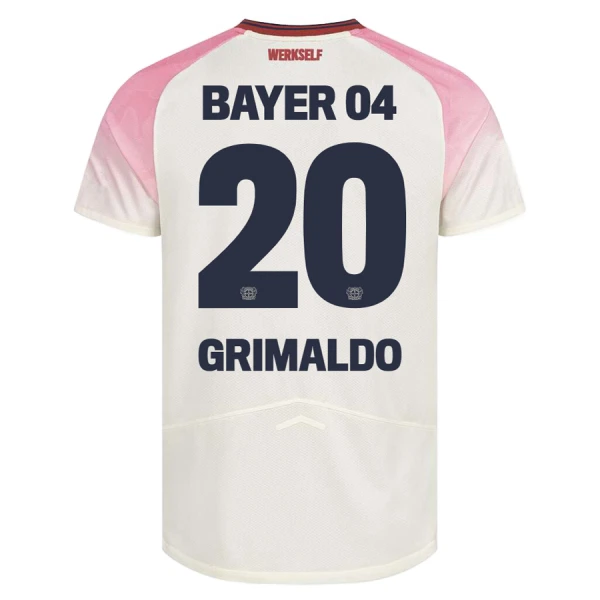 Bayer 04 Leverkusen Alejandro Grimaldo 20 Venkovní Dres 2025/26 Bayer 04 Leverkusen Alejandro Grimaldo 20 Venkovní Dres 2025/26