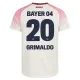 Bayer 04 Leverkusen Alejandro Grimaldo 20 Venkovní Dres 2025/26 Bayer 04 Leverkusen Alejandro Grimaldo 20 Venkovní Dres 2025/26