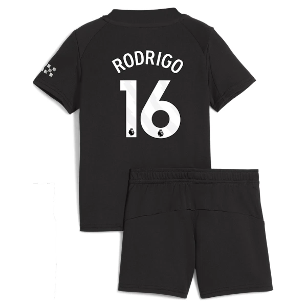 Manchester City Rodrigo 16 Dětský Venkovní Dres 2025/26 Manchester City Rodrigo 16 Dětský Venkovní Dres 2025/26