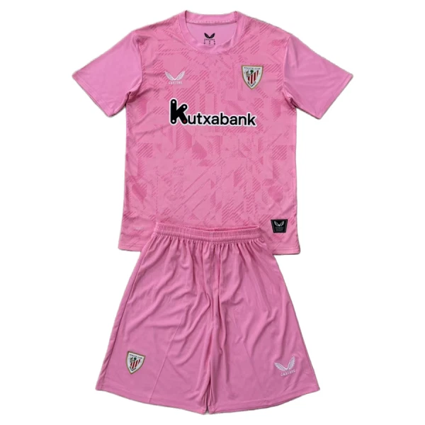 Athletic Bilbao Dětský Brankářské Dres 2025/26 Růžová Athletic Bilbao Dětský Brankářské Dres 2025/26 Růžová