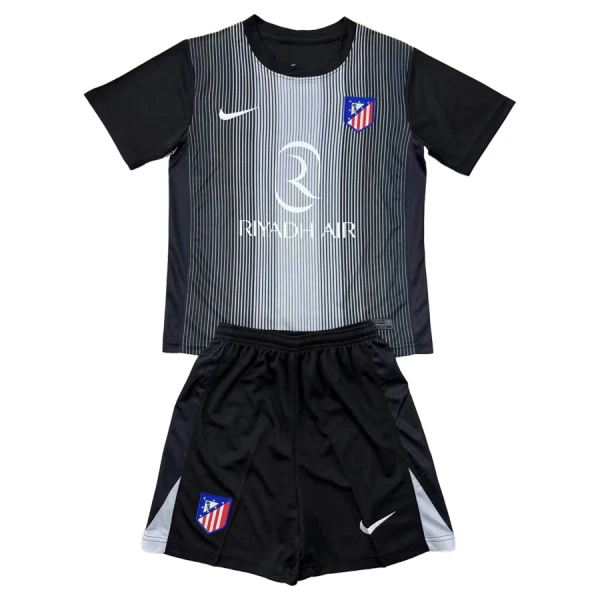 Atlético Madrid Dětský Brankářské Dres 2025/26 Černá
