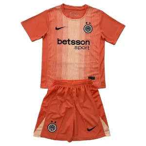 Inter Milán Dětský Brankářské Dres 2025/26 Oranžová