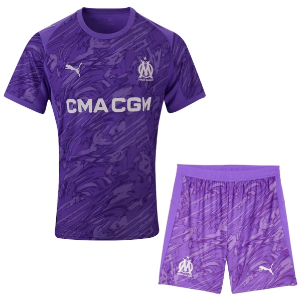Olympique Marseille Dětský Brankářské Dres 2025/26 Fialová Olympique Marseille Dětský Brankářské Dres 2025/26 Fialová