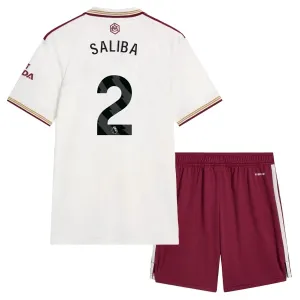Arsenal William Saliba 2 Dětský Třetí Dres 2025/26