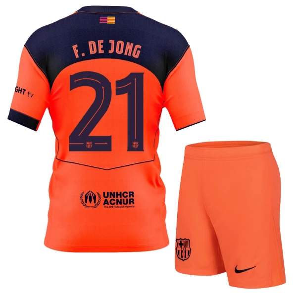 FC Barcelona Frenkie de Jong 21 Dětský Třetí Dres 2025/26