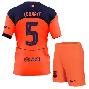 FC Barcelona Pau Cubarsí 5 Dětský Třetí Dres 2025/26