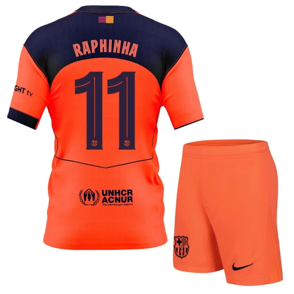 FC Barcelona Raphinha 11 Dětský Třetí Dres 2025/26 FC Barcelona Raphinha 11 Dětský Třetí Dres 2025/26