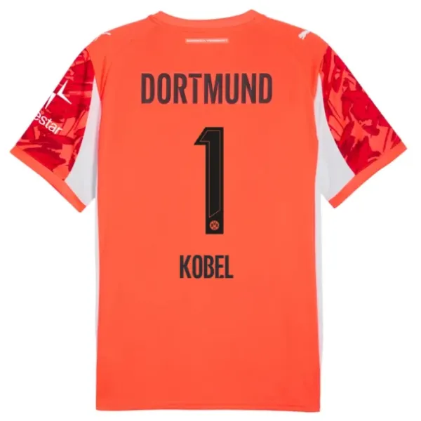 Borussia Dortmund Gregor Kobel 1 Brankářské Dres 2025/26 Červená
