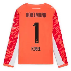 Borussia Dortmund Gregor Kobel 1 Brankářské Dres 2025/26 Červená - Dlouhý Rukáv