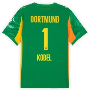 Borussia Dortmund Gregor Kobel 1 Brankářské Dres 2025/26 Zelená
