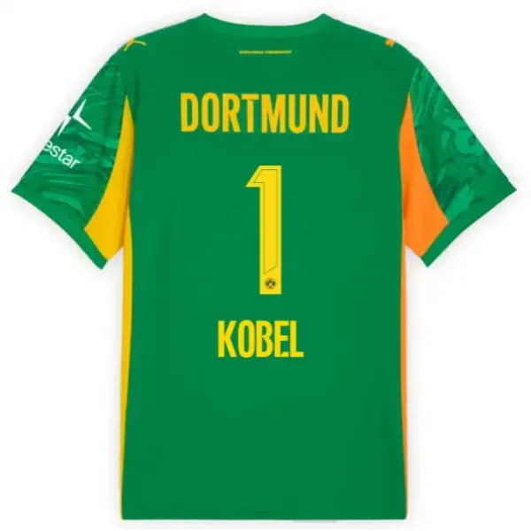 Borussia Dortmund Gregor Kobel 1 Brankářské Dres 2025/26 Zelená Borussia Dortmund Gregor Kobel 1 Brankářské Dres 2025/26 Zelená
