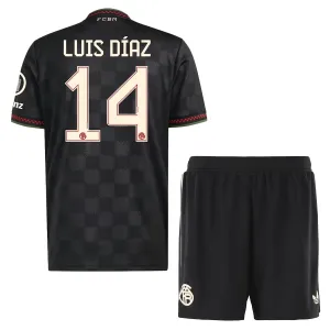 FC Bayern Mnichov Luis Díaz 14 Dětský Třetí Dres 2025/26