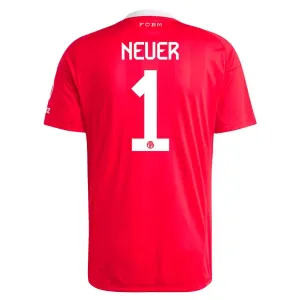 FC Bayern Mnichov Manuel Neuer 1 Brankářské Dres 2025/26 Červená
