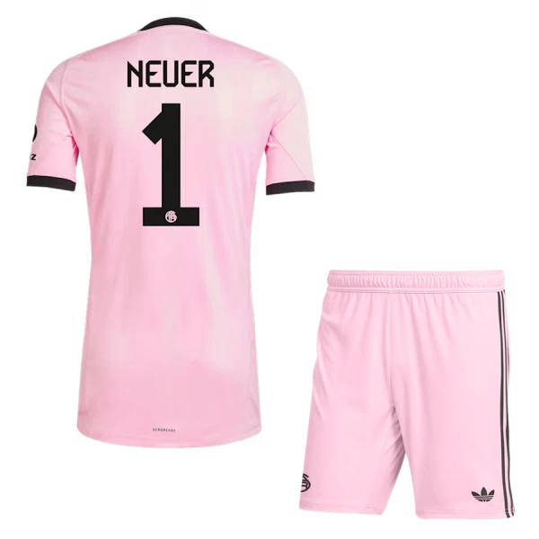 FC Bayern Mnichov Manuel Neuer 1 Dětský Brankářské Dres 2025/26 Růžová FC Bayern Mnichov Manuel Neuer 1 Dětský Brankářské Dres 2025/26 Růžová
