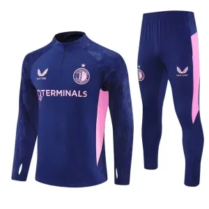 Feyenoord Rotterdam Tréninková Souprava s Mikinou na 1/4 Zip 2025/26 Modrá