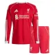 Liverpool Dětský Domácí Dres 2025/26 - Dlouhý Rukáv