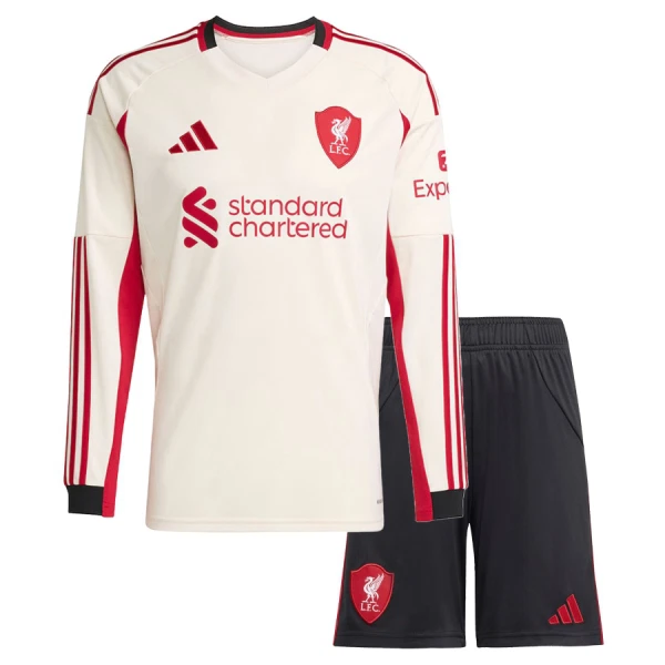 Liverpool Dětský Venkovní Dres 2025/26 - Dlouhý Rukáv